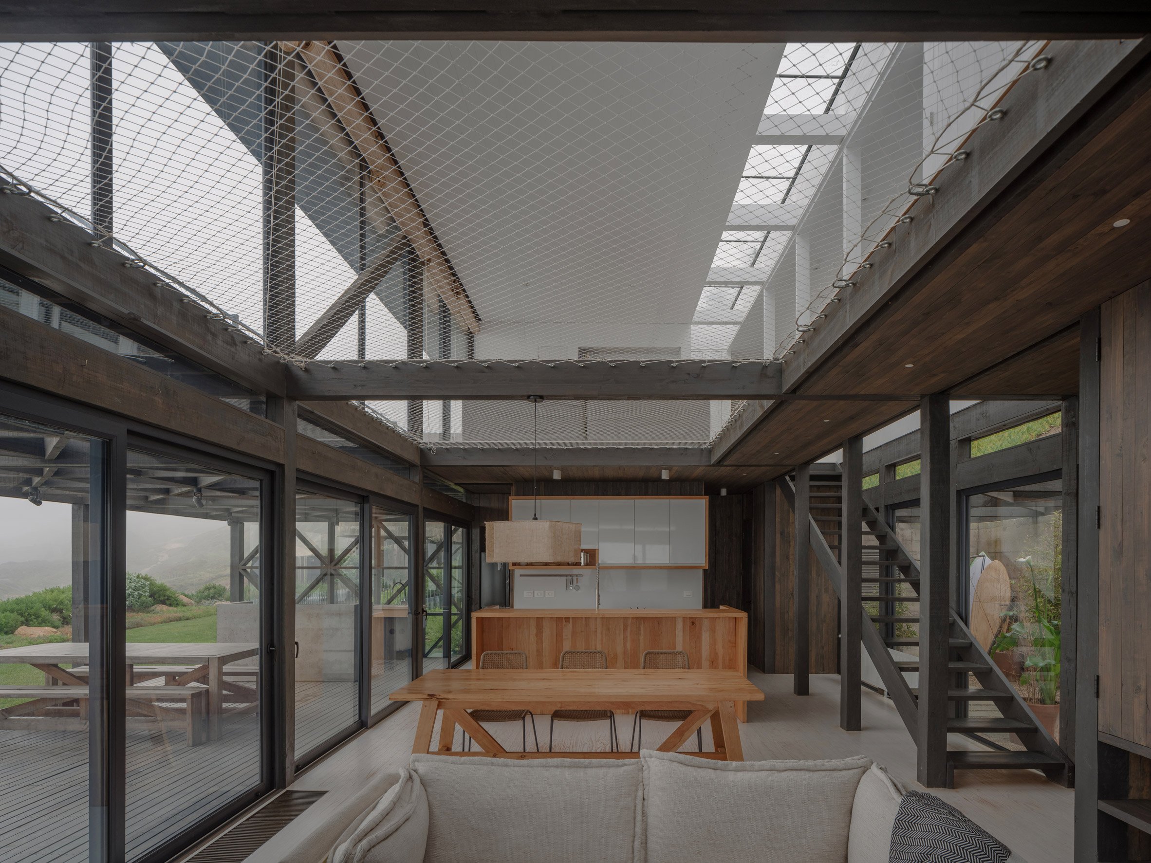 Net floor in Pimeriza House