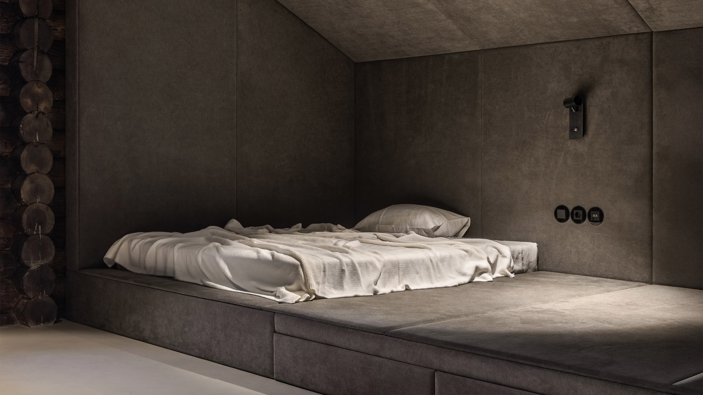 Bedroom in a house in Ukraine