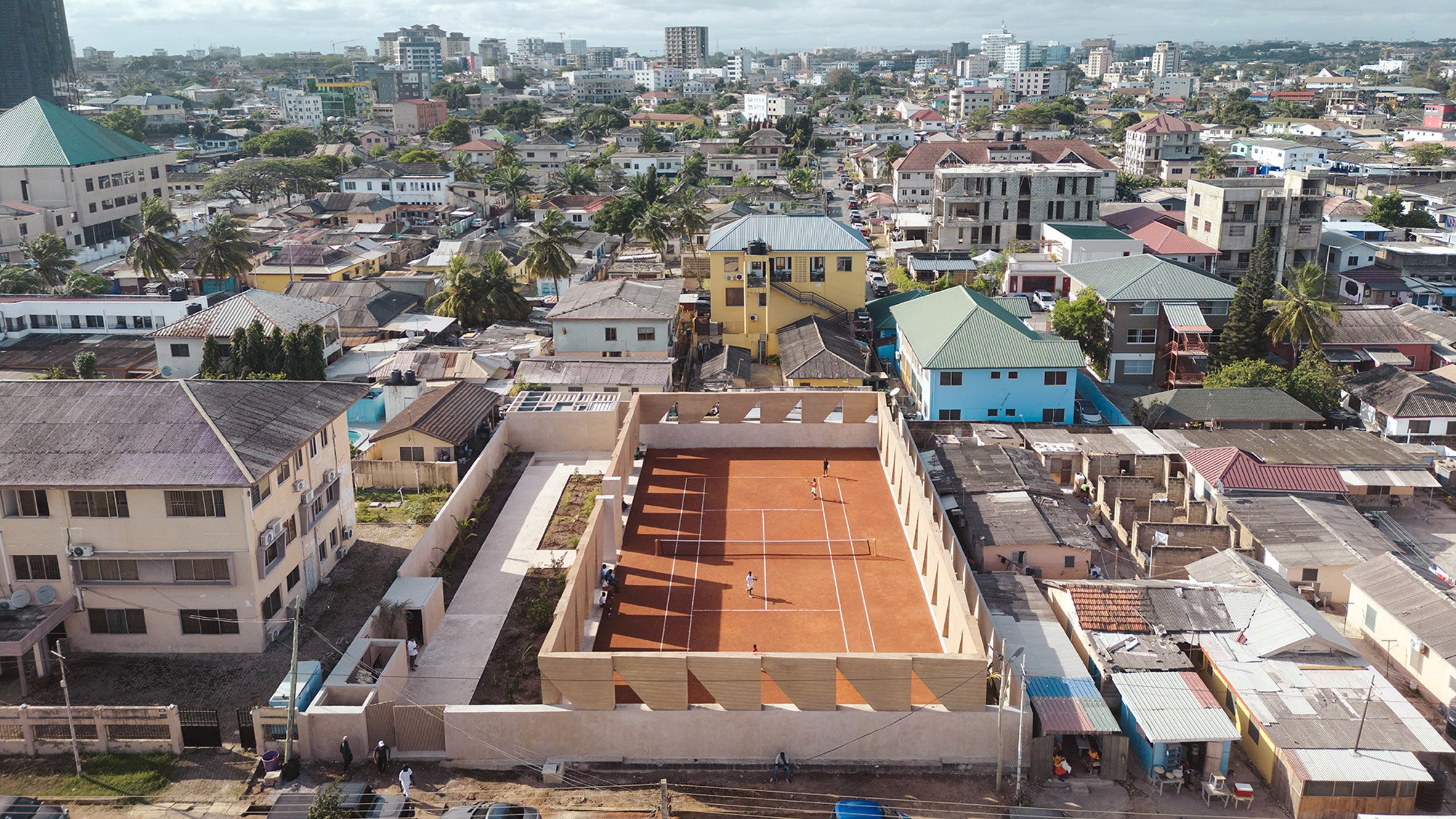 Tennis court sports facility Accra