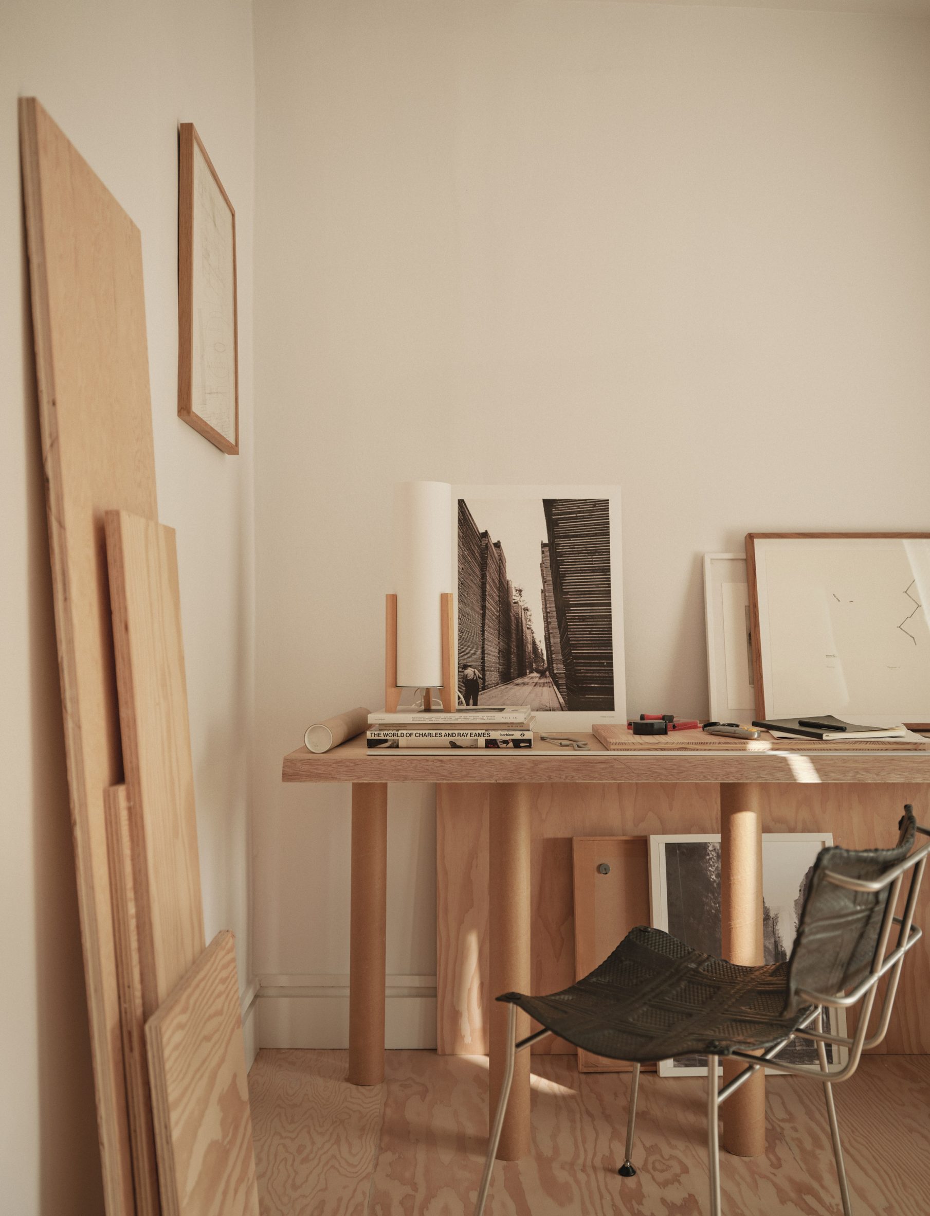 Benni Allan's study in his self-designed home