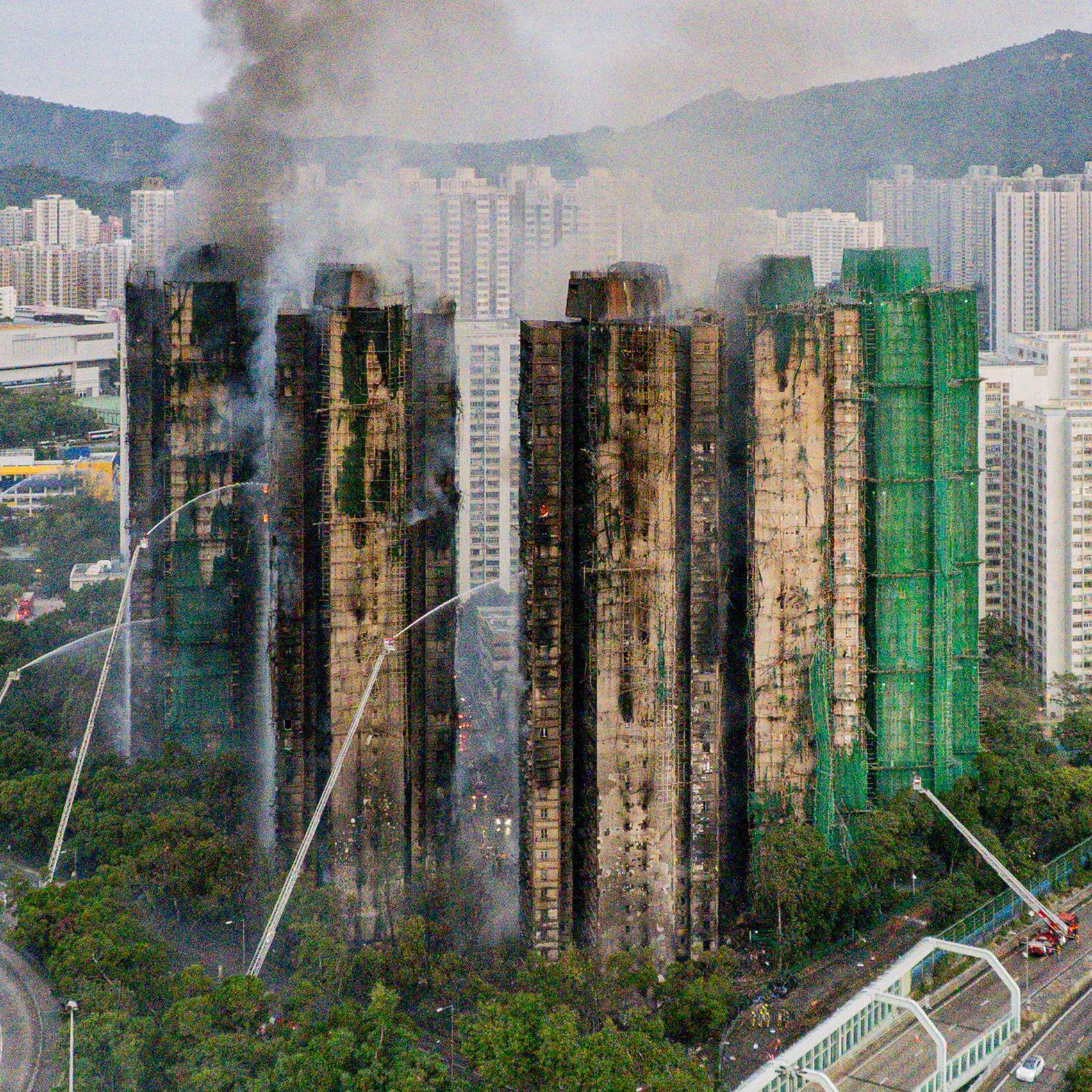 Wang Fuk fire in Hong Kong