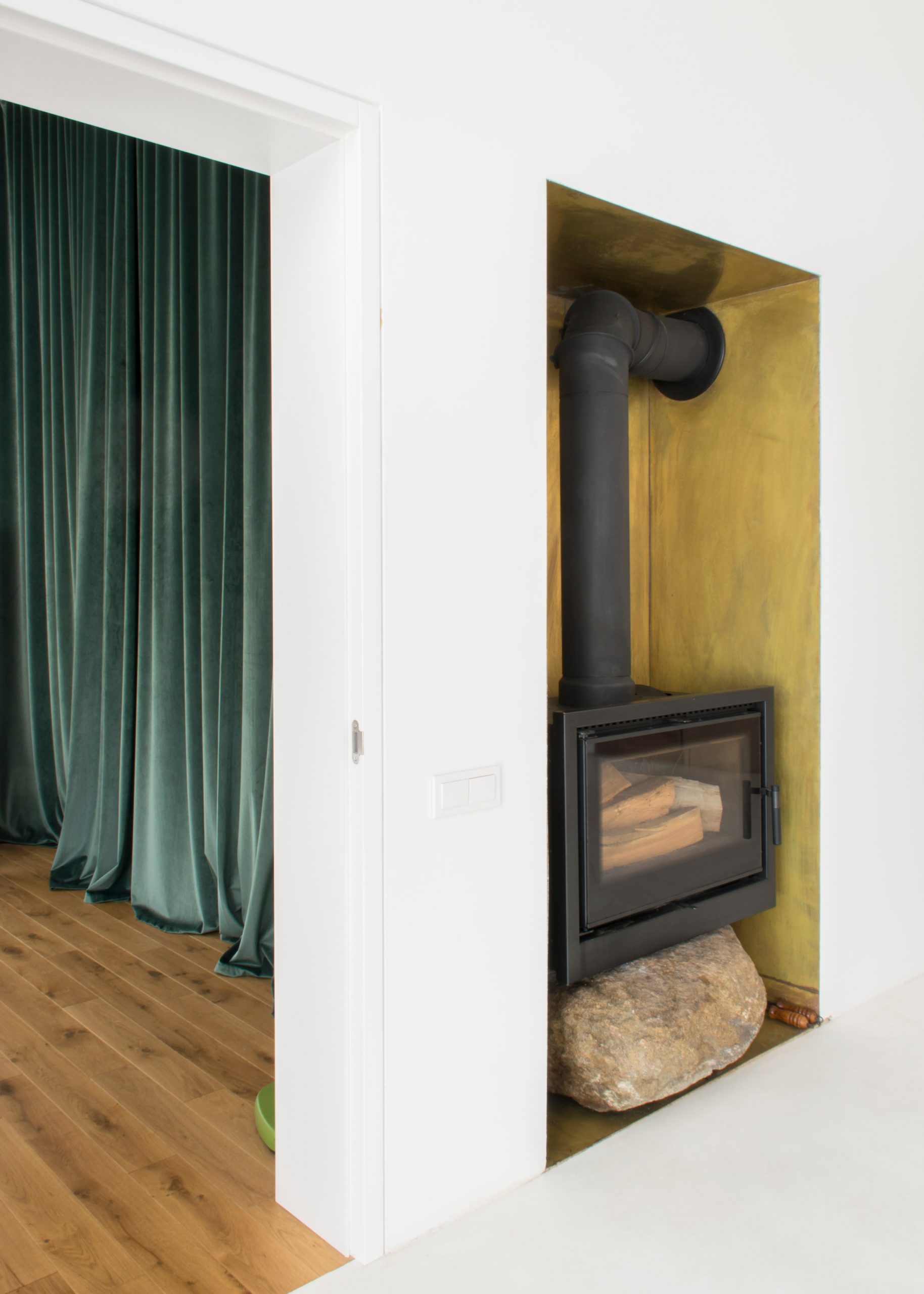 Fireplace in House and the River by After Party