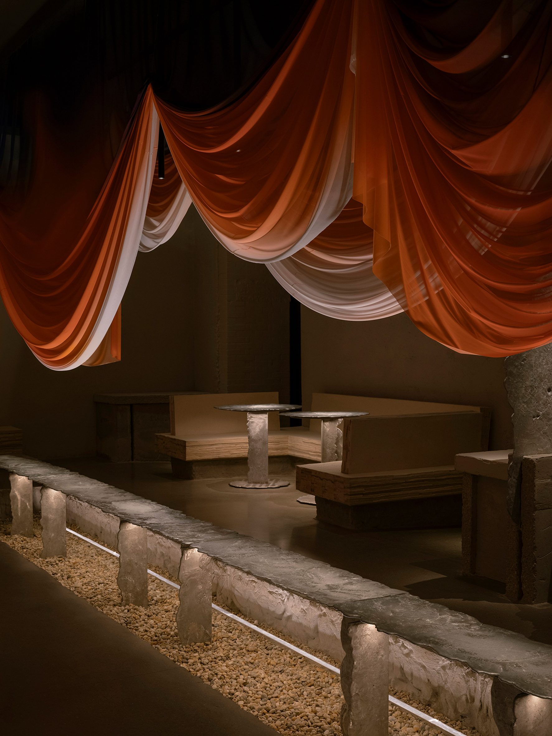 Irregularly shaped tables