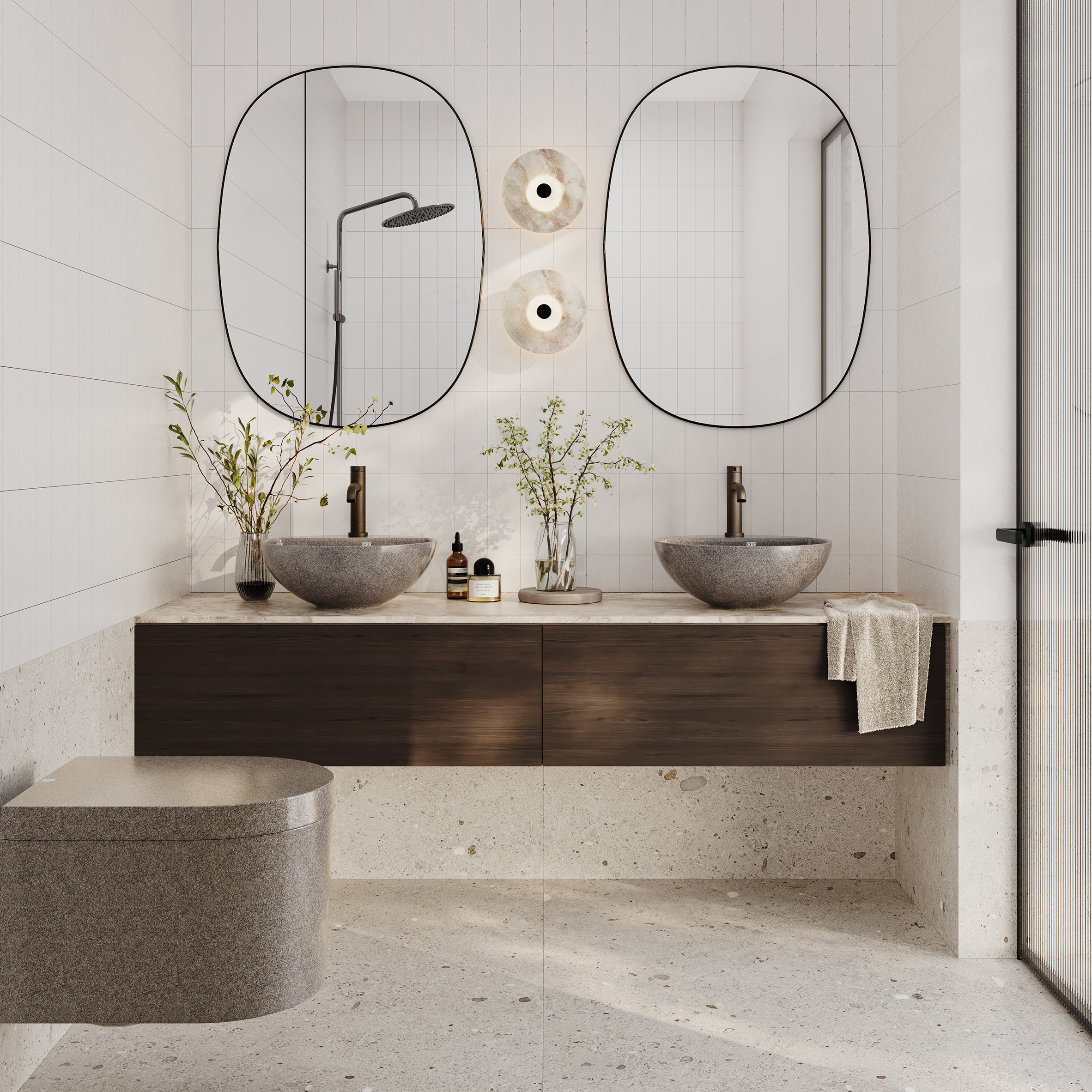 Woodio Soft washbasin collection by Woodio